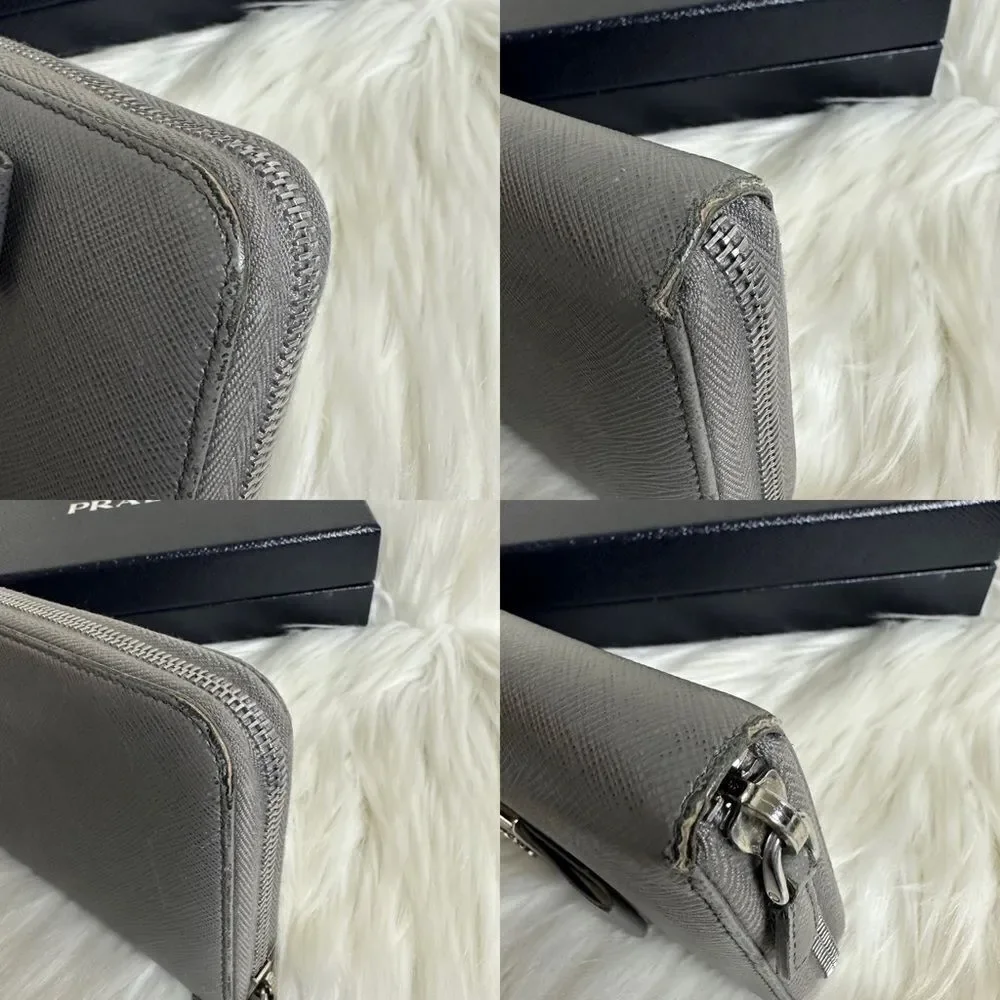 💯Authentic Prada Safiano Zipped Around Long Wallet 🍀